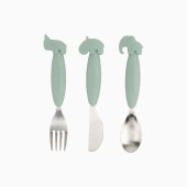 CONJUNTO DE TALHERES EASY-GRIP DEER FRIENDS GREEN