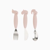 CONJUNTO DE TALHERES EASY-GRIP DEER FRIENDS POWDER