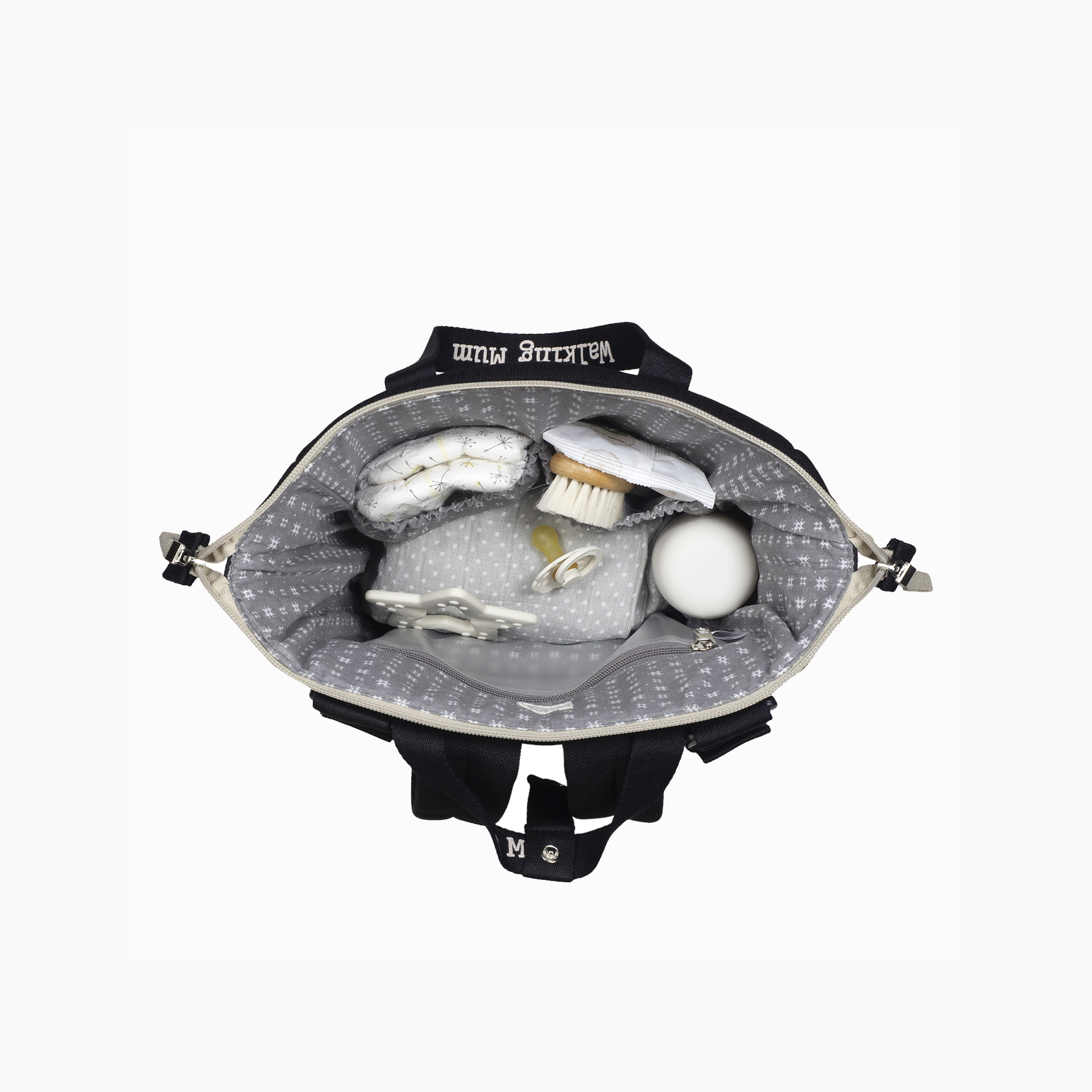 MOCHILA ECO MUM BLACK