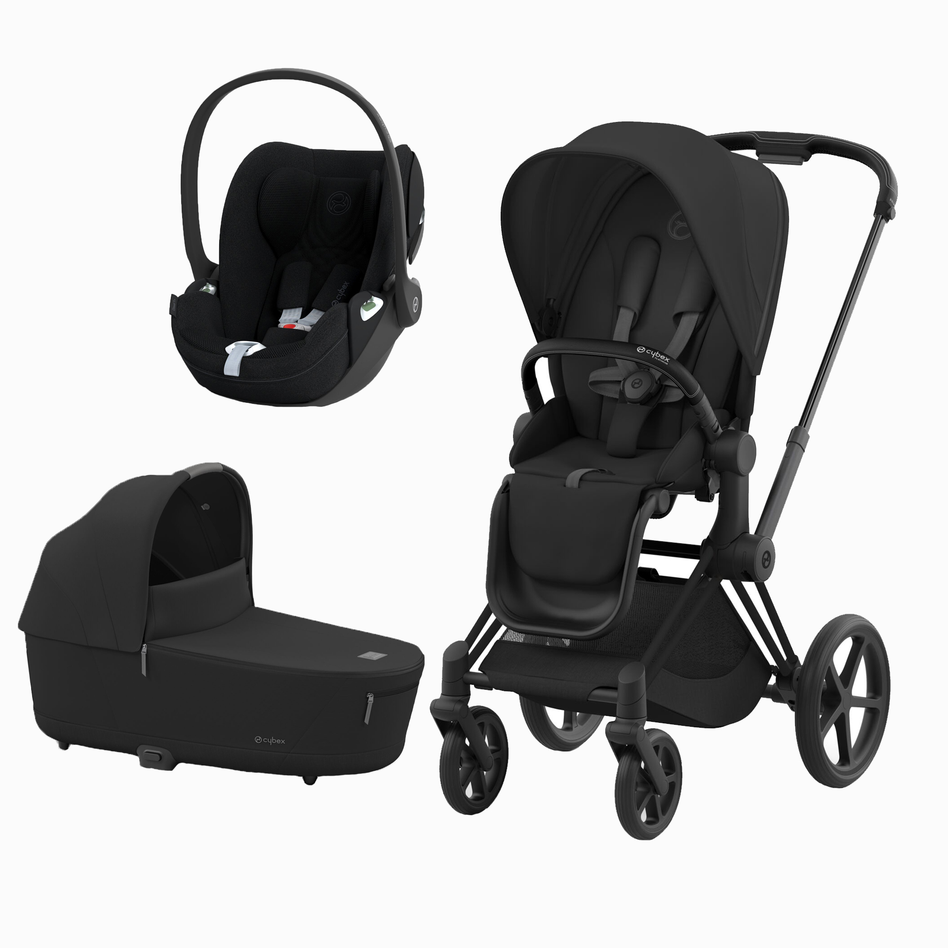PRIAM MATT BLACK + SEAT PACK + ALCOFA PRIAM + CLOUD T PLUS
