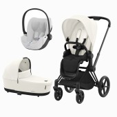 PRIAM MATT BLACK + SEAT PACK OFF WHITE + ALCOFA PRIAM + CLOUD T PLUS PLATINUM WHITE