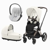 PRIAM ROSEGOLD + SEAT PACK OFF WHITE + ALCOFA PRIAM + CLOUD T PLUS PLATINUM WHITE