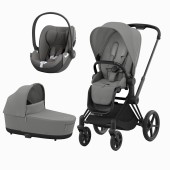 PRIAM MATT BLACK + SEAT PACK + ALCOFA PRIAM + CLOUD T MIRAGE GREY