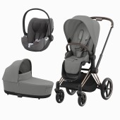 PRIAM ROSEGOLD + SEAT PACK + ALCOFA PRIAM + CLOUD T PLUS MIRAGE GREY