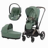 PRIAM ROSEGOLD + SEAT PACK + ALCOFA PRIAM + CLOUD T PLUS LEAF GREEN