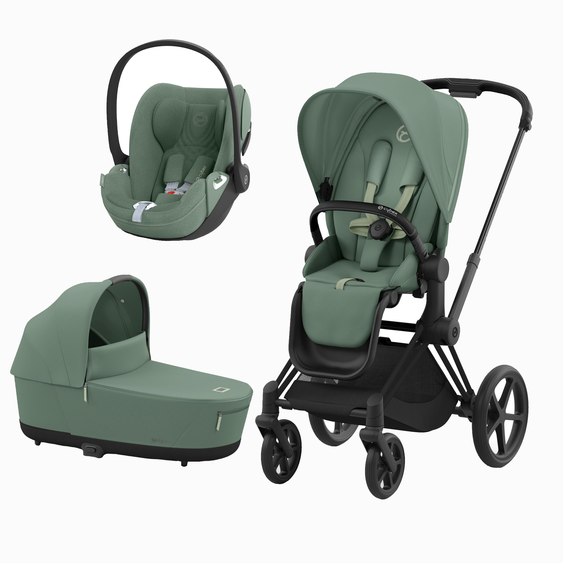 PRIAM MATT BLACK + SEAT PACK + ALCOFA PRIAM + CLOUD T PLUS