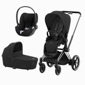 E-PRIAM CHROME BLACK + SEAT PACK + ALCOFA PRIAM LUX + CLOUD T SEPIA BLACK E-PRIAM CHROME BLACK + SEAT PACK + ALCOFA PRIAM LUX + CLOUD T SEPIA BLACK