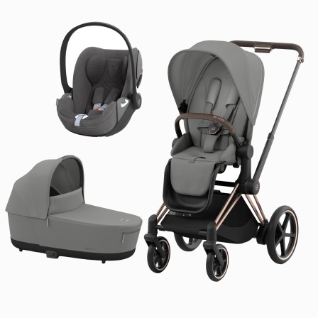 E-PRIAM ROSEGOLD + SEAT PACK + ALCOFA PRIAM LUX + CLOUD T PLUS