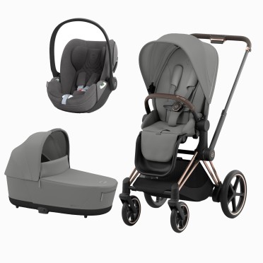 E-PRIAM ROSEGOLD + SEAT PACK + ALCOFA PRIAM LUX + CLOUD T PLUS