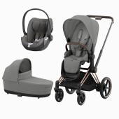 E-PRIAM ROSEGOLD + SEAT PACK + ALCOFA PRIAM LUX + CLOUD T MIRAGE GREY E-PRIAM ROSEGOLD + SEAT PACK + ALCOFA PRIAM LUX + CLOUD T MIRAGE GREY