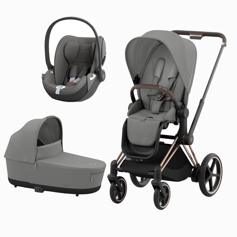 E-PRIAM ROSEGOLD + SEAT PACK + ALCOFA PRIAM LUX + CLOUD T