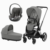 E-PRIAM CHROME BLACK + SEAT PACK + ALCOFA PRIAM LUX + CLOUD T