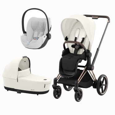 E-PRIAM ROSEGOLD + SEAT PACK + ALCOFA PRIAM LUX + CLOUD T PLUS