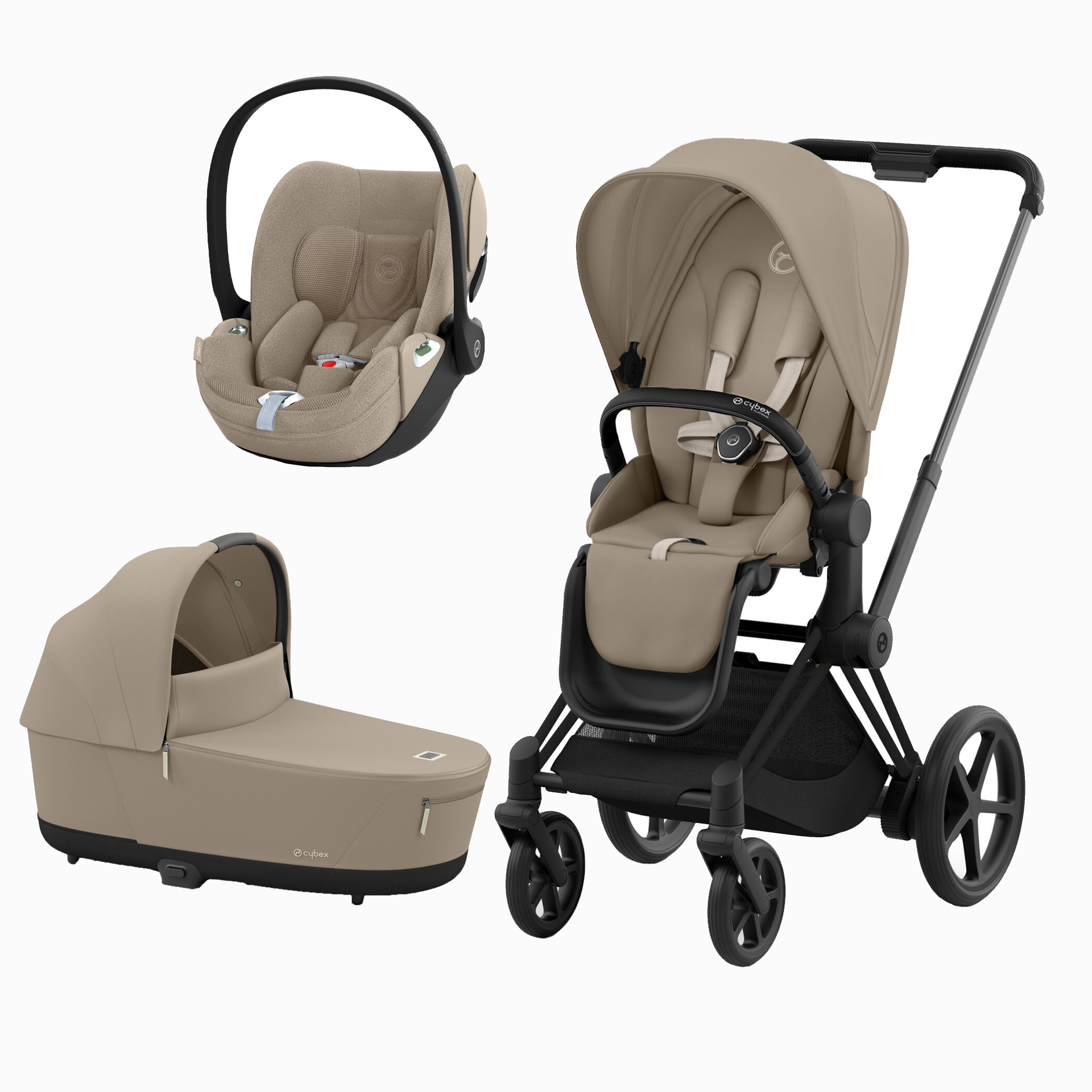 E-PRIAM MATT BLACK + SEAT PACK + ALCOFA PRIAM LUX + CLOUD T PLUS