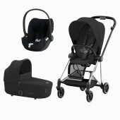 MIOS CHROME BLACK + SEAT PACK + ALCOFA MIOS + CLOUD T PLUS SEPIA BLACK