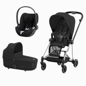 MIOS CHROME BLACK + SEAT PACK + ALCOFA MIOS + CLOUD T SEPIA BLACK