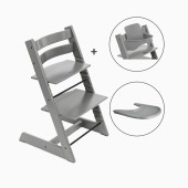 BUNDLE TRIPP TRAPP + BABYSET + BANDEJA STORM GREY