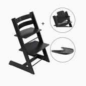 BUNDLE TRIPP TRAPP + BABYSET + BANDEJA BLACK