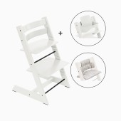 BUNDLE TRIPP TRAPP + BABYSET + ALMOFADA WHITE/STAR SILVER