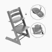 BUNDLE TRIPP TRAPP + BABYSET + NEWBORN SET STORM GREY/GREY