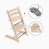 BUNDLE TRIPP TRAPP + BABYSET + NEWBORN SET NATURAL/GREY