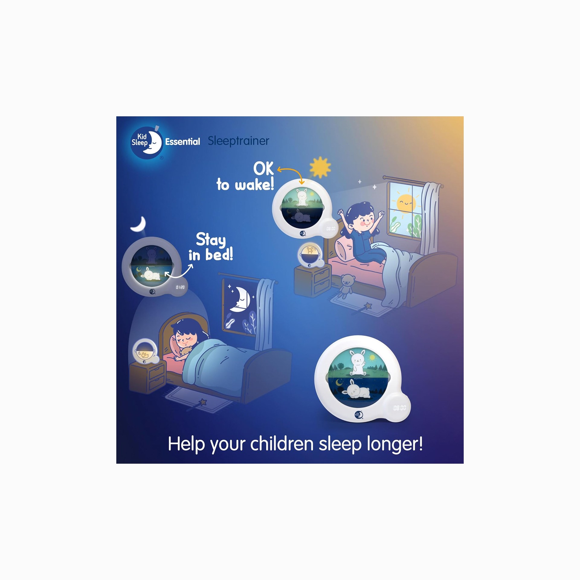 DESPERTADOR EDUCATIVO SLEEP TRAINING 3 EM 1