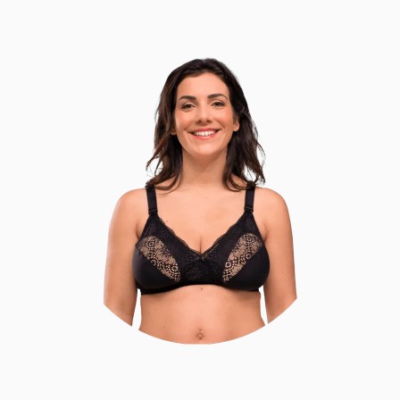 SOUTIEN DE AMAMENTAÇÃO SUAVE COMO SEDA PRETO