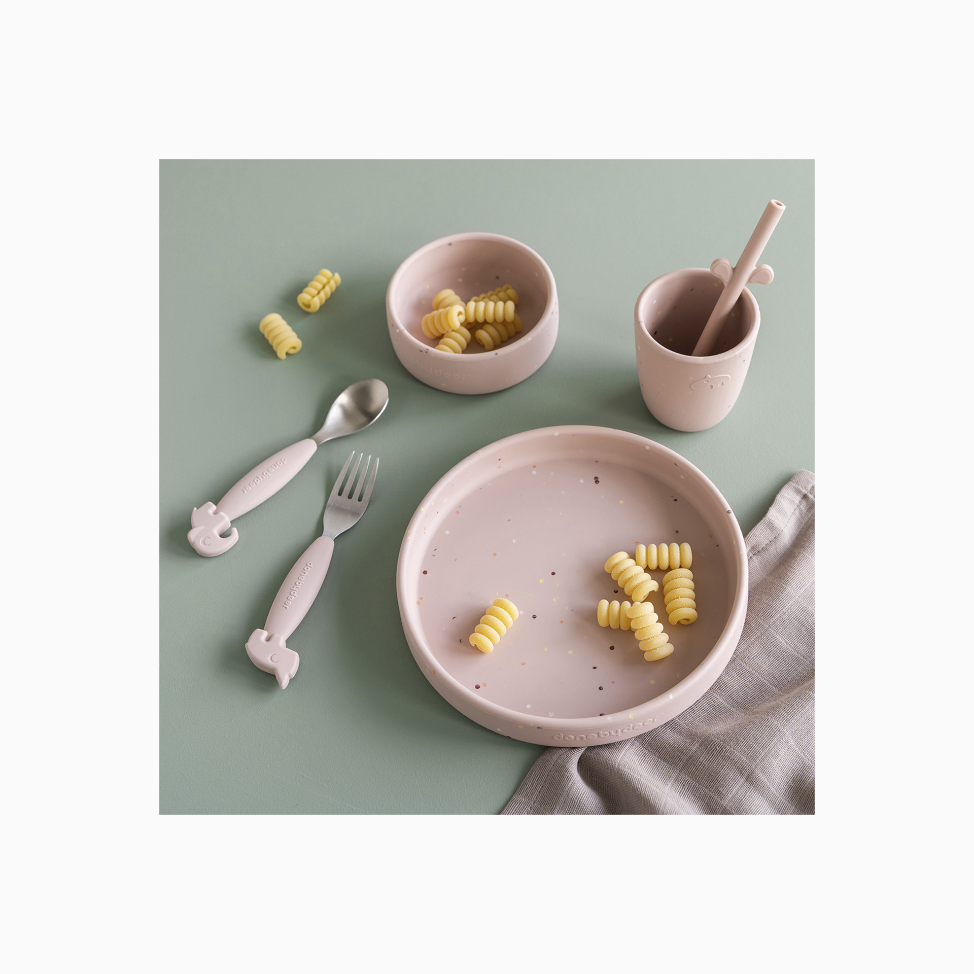 CONJUNTO DE JANTAR DE SILICONE CONFETTI