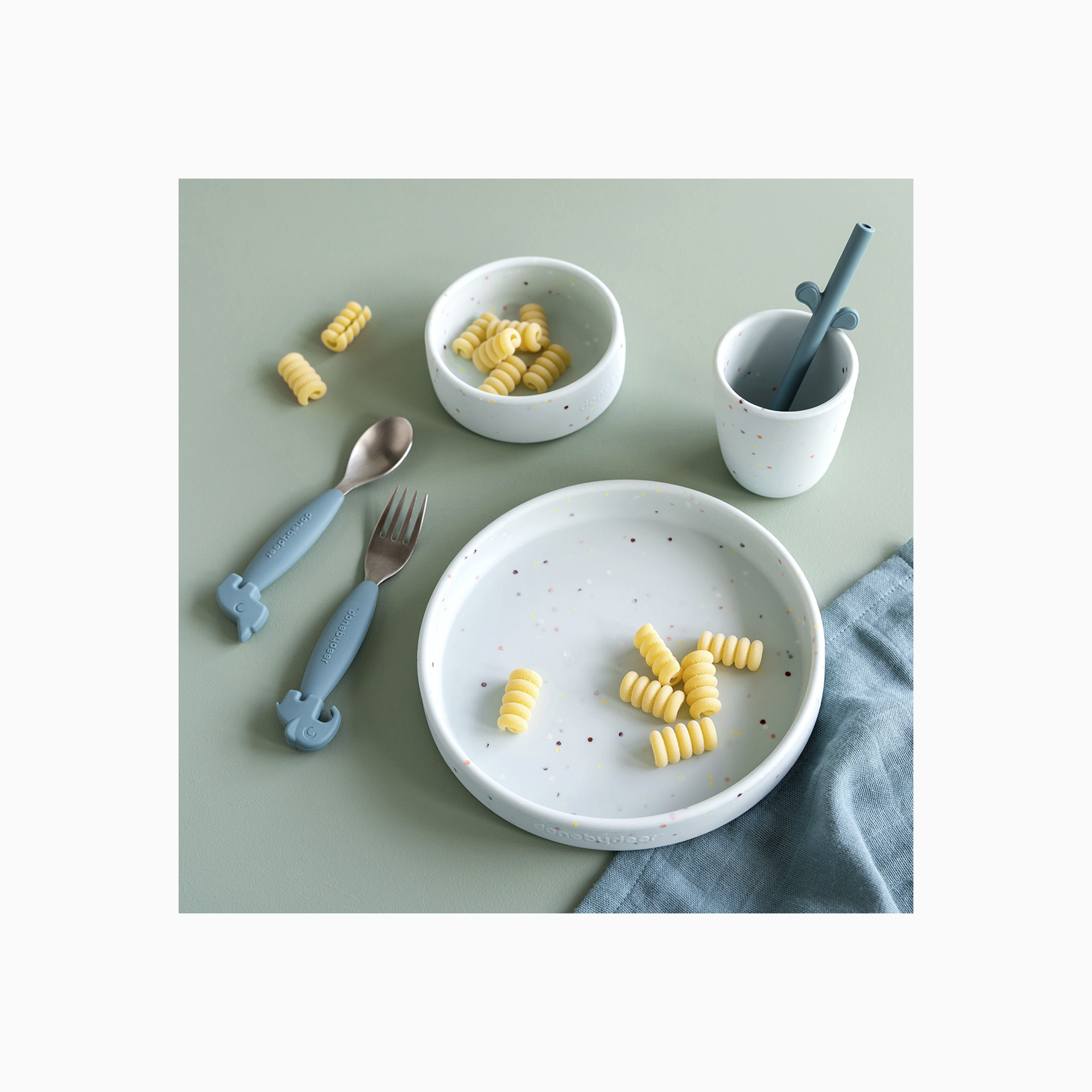 CONJUNTO DE JANTAR DE SILICONE CONFETTI