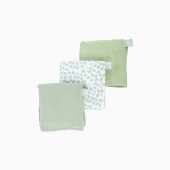 PACK 3 MUSSELINAS LOVELY LEAVES GREEN