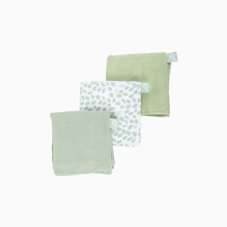 PACK 3 MUSSELINAS LOVELY LEAVES