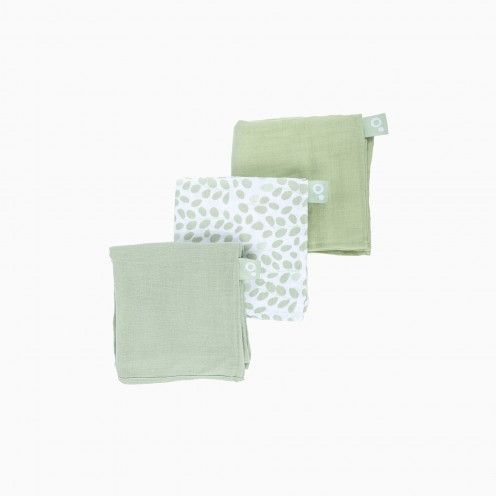 PACK 3 MUSSELINAS LOVELY LEAVES