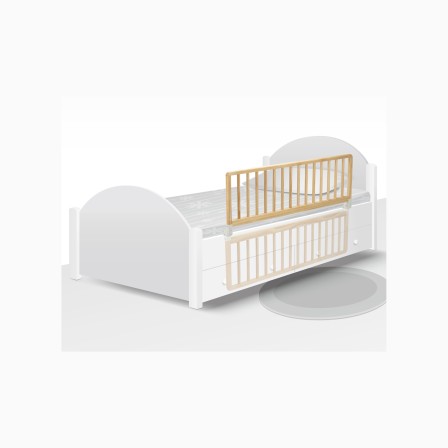 BARREIRA DE CAMA DE MADEIRA 110CM