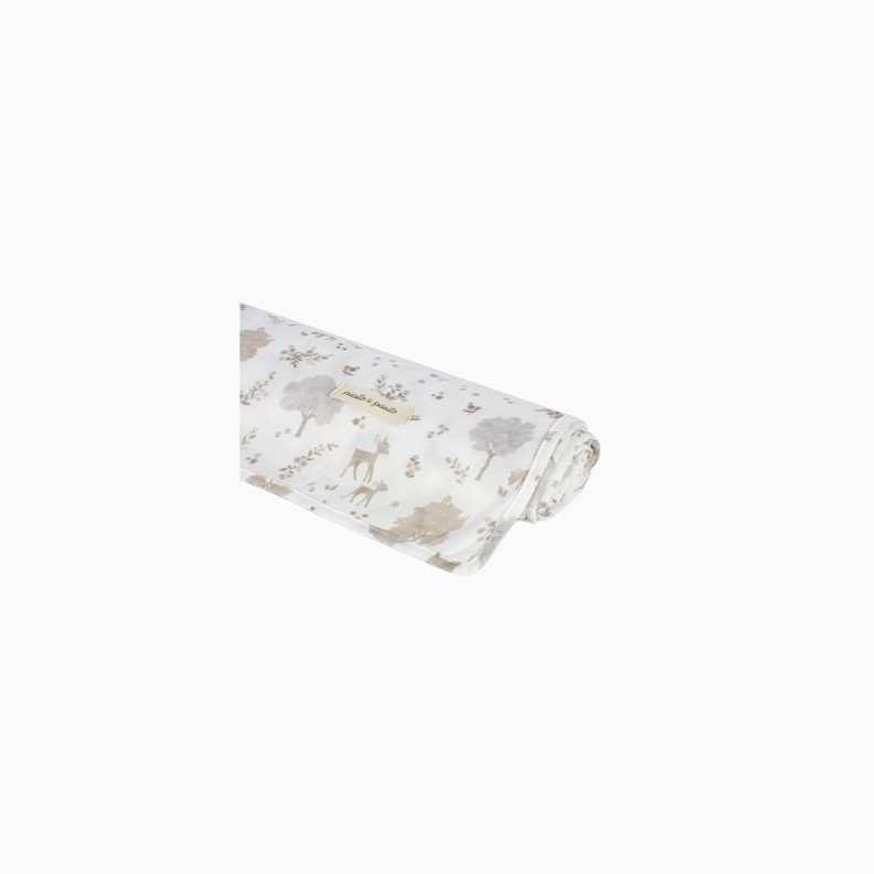 LENÇOL AJUSTÁVEL + MUSSELINA NARA