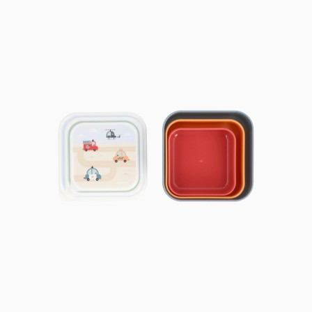 SET 3 LANCHEIRAS CITY CARS