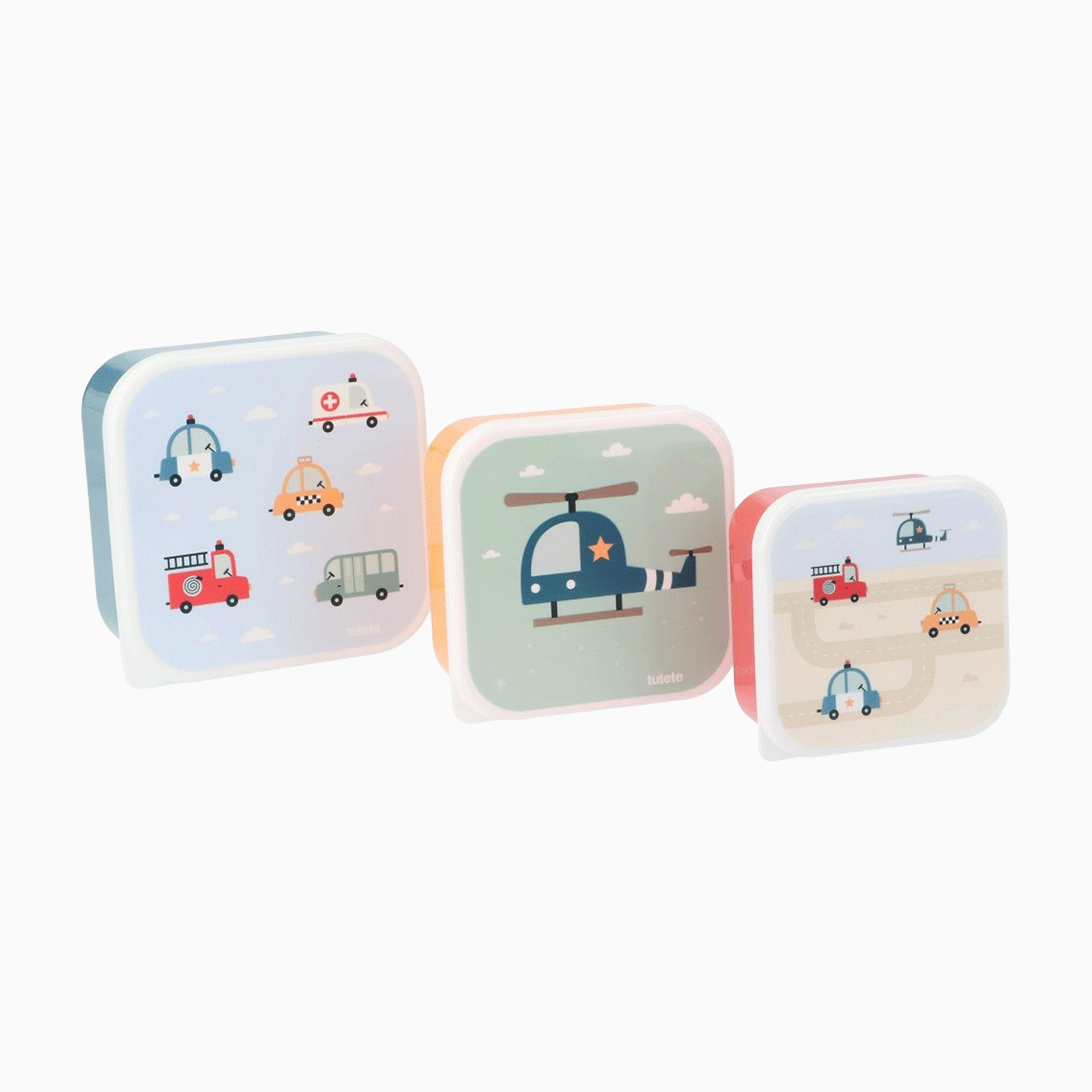 SET 3 LANCHEIRAS CITY CARS