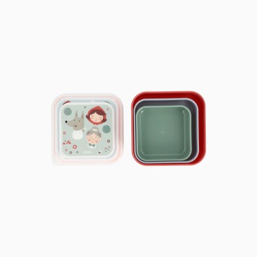 SET 3 LANCHEIRAS LITTLE RED