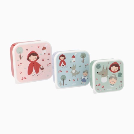 SET 3 LANCHEIRAS LITTLE RED