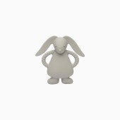 MORDEDOR DE BORRACHA NATURAL MOONIE COELHO SILVER