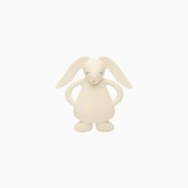MORDEDOR DE BORRACHA NATURAL MOONIE COELHO CREAM