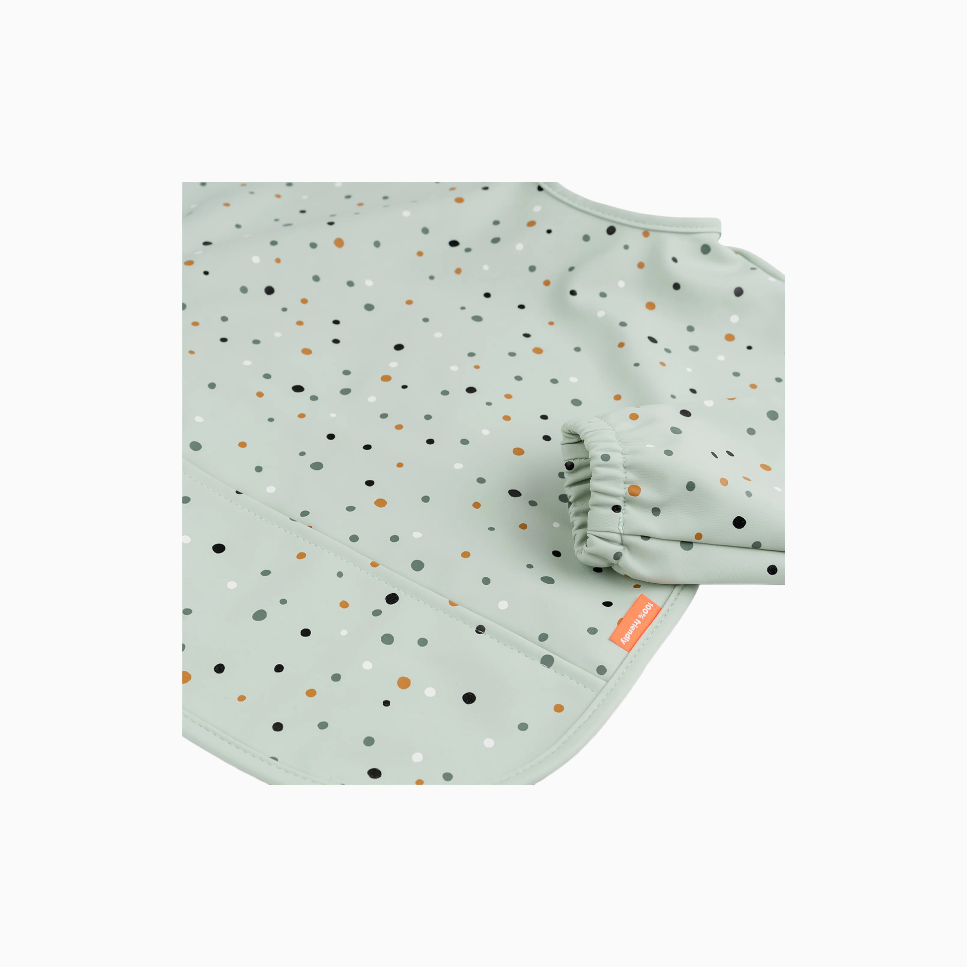 BABETE COM MANGAS E BOLSO HAPPY DOTS