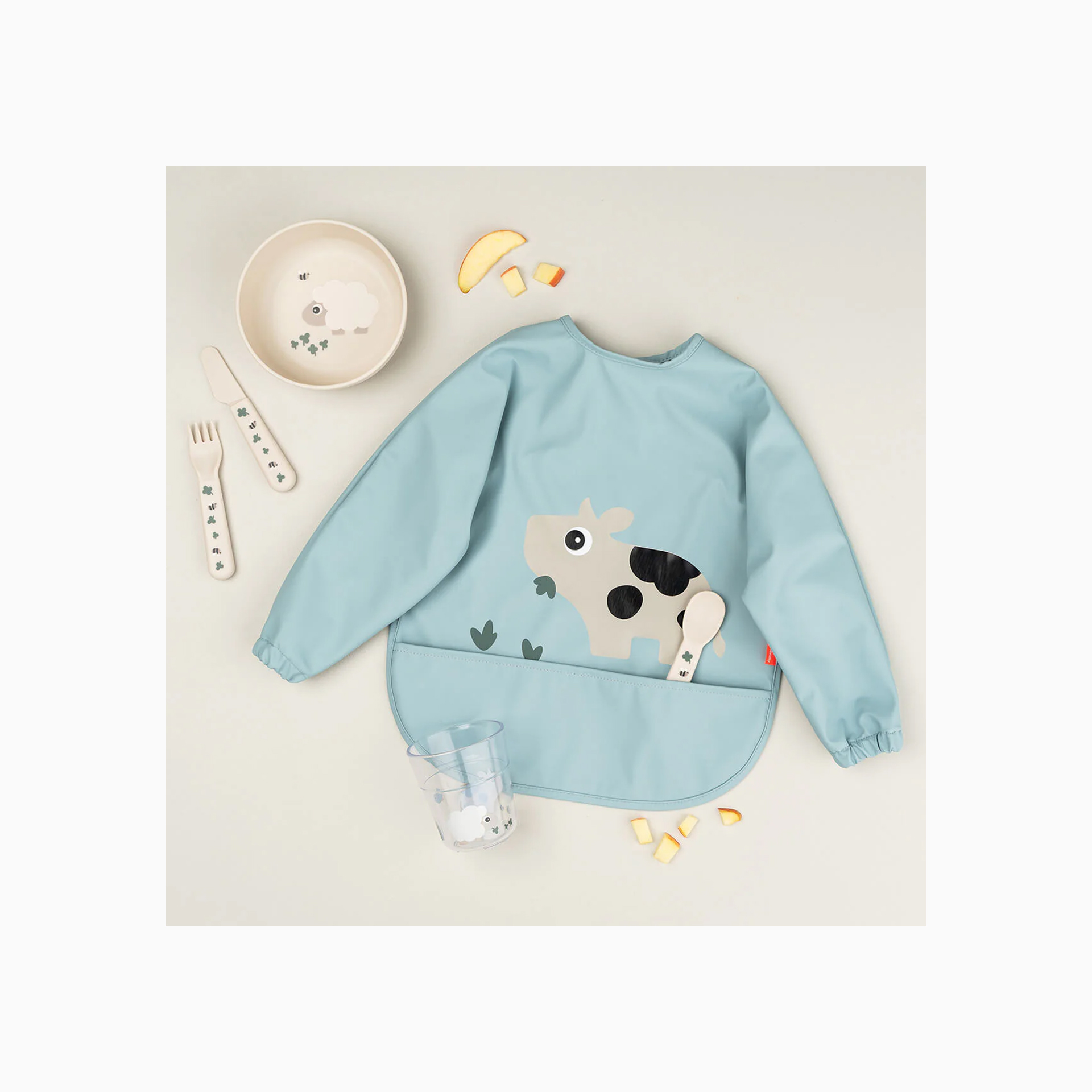 BABETE COM MANGAS E BOLSO TINY FARMS