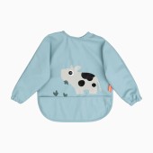 BABETE COM MANGAS E BOLSO TINY FARMS BLUE BABETE COM MANGAS E BOLSO TINY FARMS BLUE
