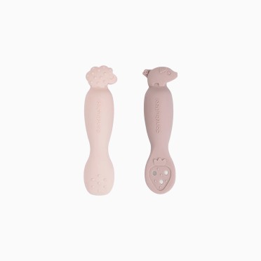 PACK 2 COLHERES SILICONE TINY FARM