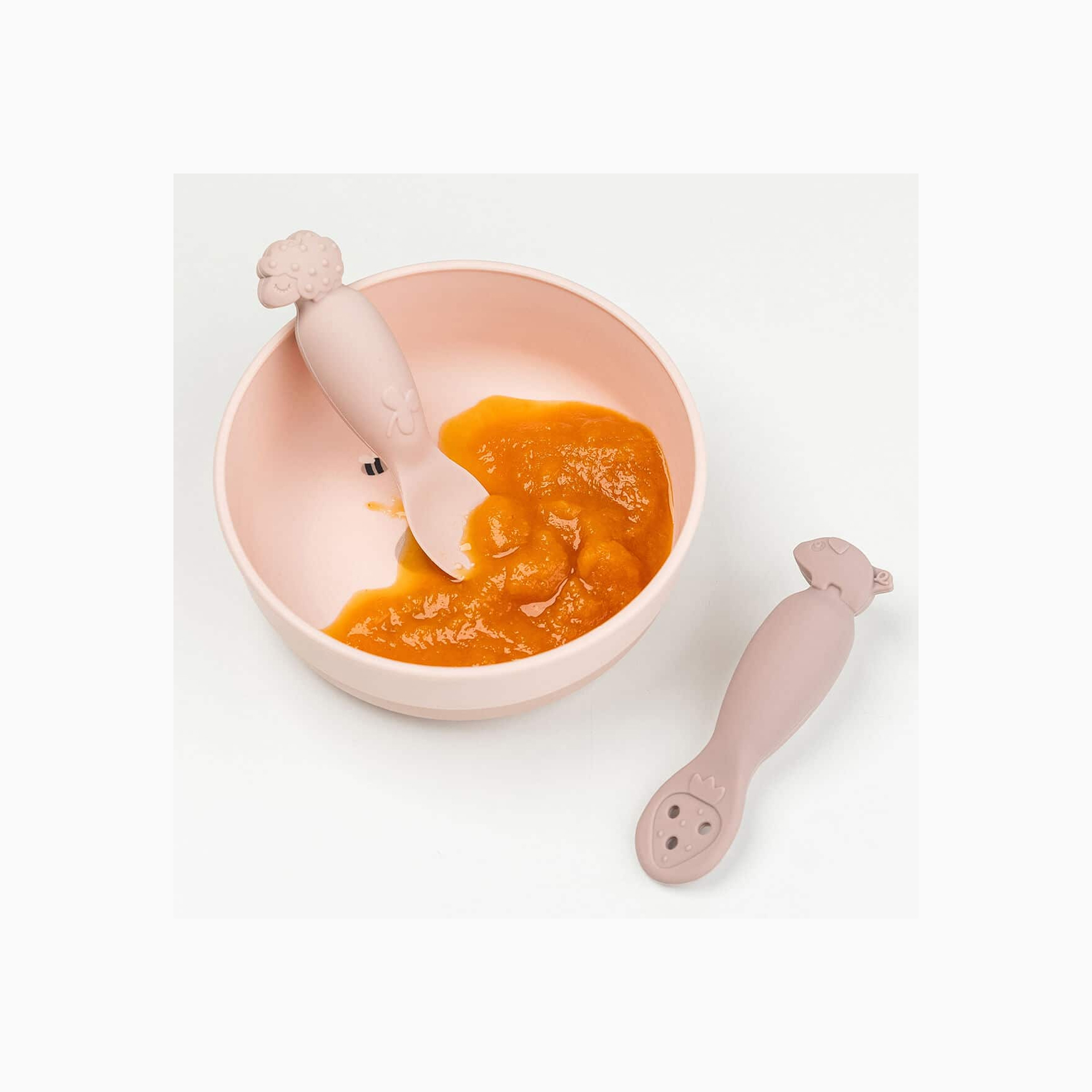 PACK 2 COLHERES SILICONE TINY FARM