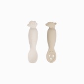 PACK 2 COLHERES SILICONE TINY FARM SAND