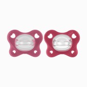 CHUPETAS PHYSIOFORMA DUAL SOFT SILICONE 16-36M ROSA