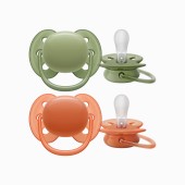 CHUPETA ULTRA SOFT 18M VERDE / LARANJA