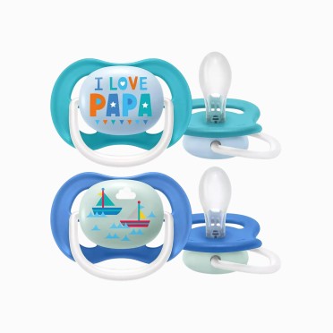 CHUPETAS ULTRA AIR HAPPY I LOVE PAPA 6-18M