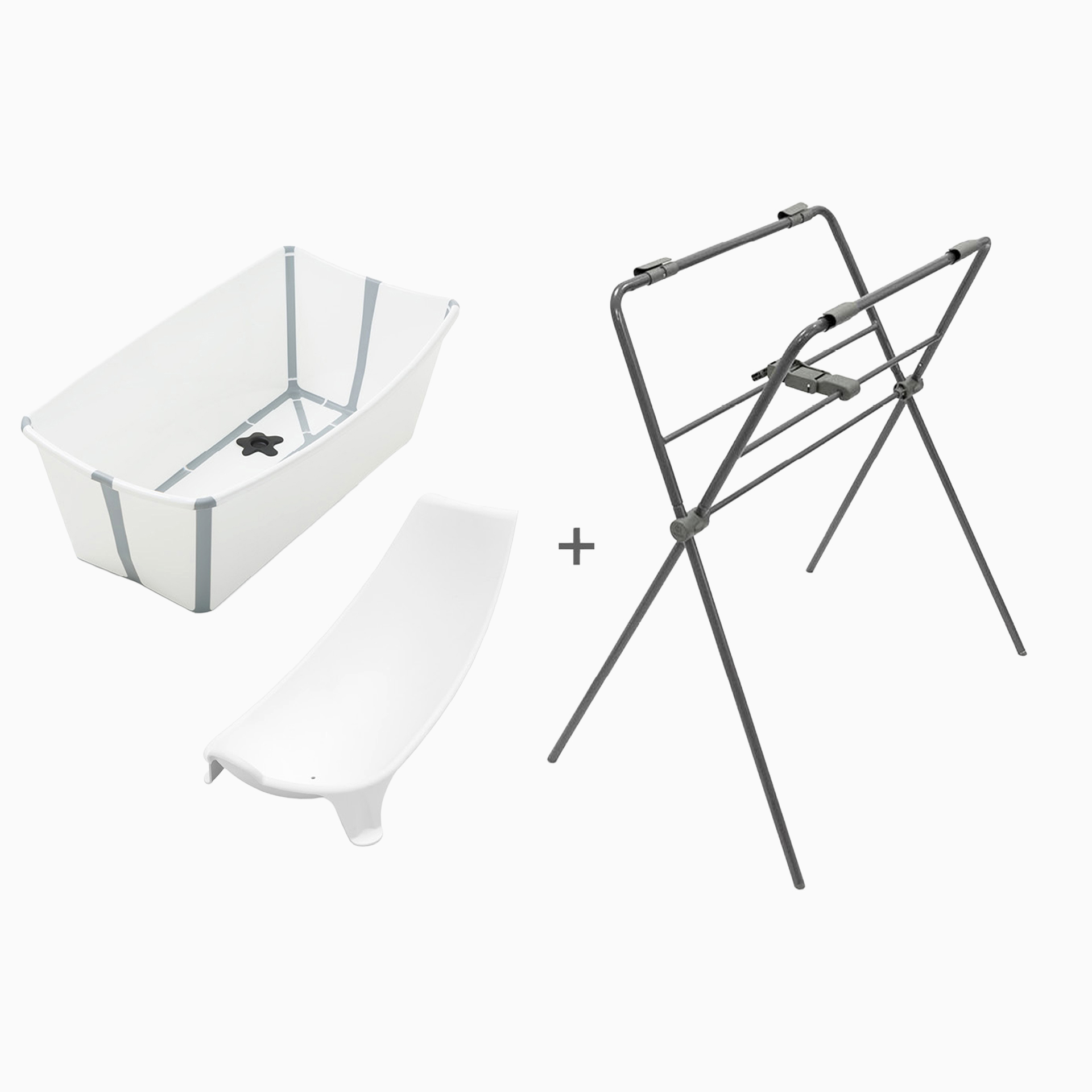 PACK BANHEIRA FLEXI BATH + SUPORTE PARA RECÉM-NASCIDOS + SUPORTE BANHEIRA